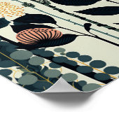 Dänische skandinavische Minimalistische Kunst Poster (Ecke)