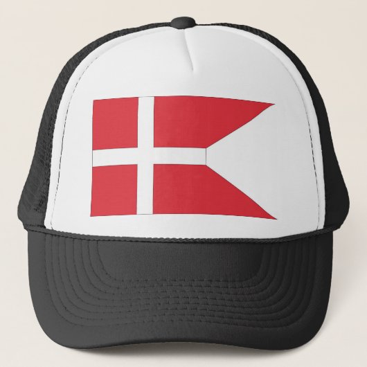 Dänische Staatsflagge Truckerkappe (Vorderseite)