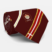 Dänische Streifenflagge Krawatte (Gerollt)