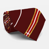 Dänische Streifenflagge Krawatte (Gerollt)