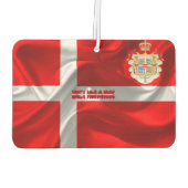 Dänische Wappen Autolufterfrischer (Rückseite)