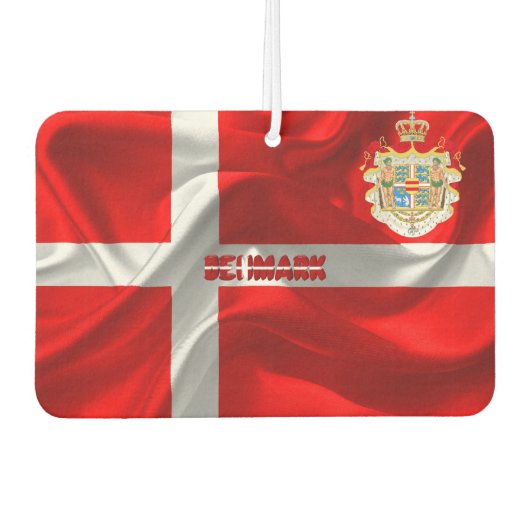 Dänische Wappen Autolufterfrischer (Vorderseite)