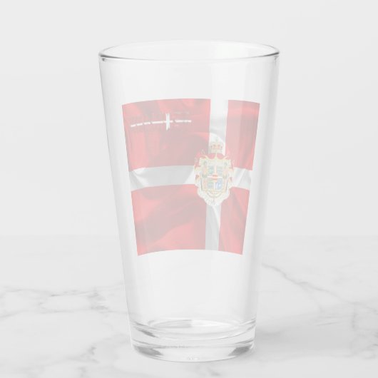 Dänische Wappen Glas (Rückseite)