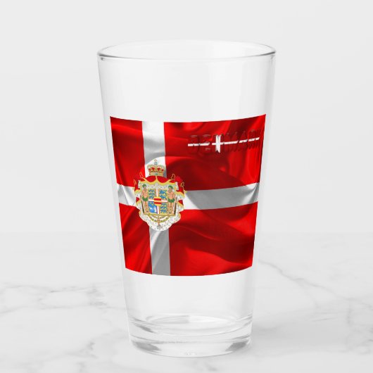 Dänische Wappen Glas (Vorderseite)