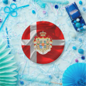 Dänische Wappen Pappteller (Party)