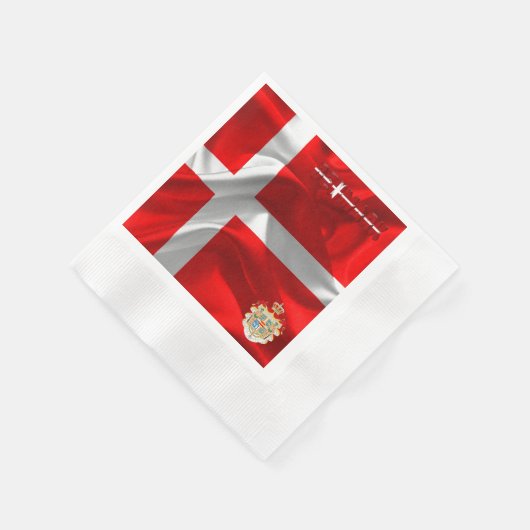 Dänische Wappen Serviette (Ecke)