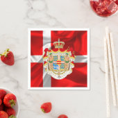 Dänische Wappen Serviette (Beispiel)