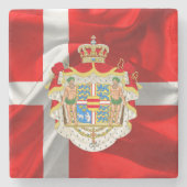 Dänische Wappen Steinuntersetzer (Vorderseite)