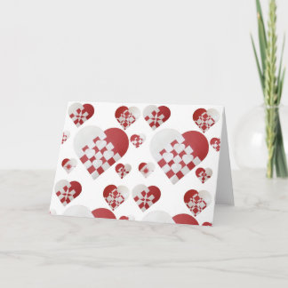 Dänische Weihnachtsherzen Feiertagskarte