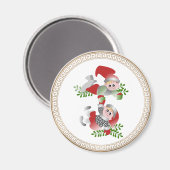 Dänische Weihnachtszahlen Magnet (Vorderseite/Rückseite)