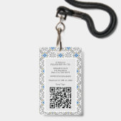 Dänischer Dogge Ausweis (Rückseite mit Lanyard)