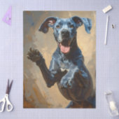 Dänischer Dogge Blau   Seidenpapier (Basteln)
