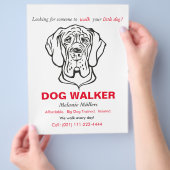 Dänischer Dogge Flyer (Hand)