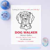 Dänischer Dogge Flyer (Einzeln)