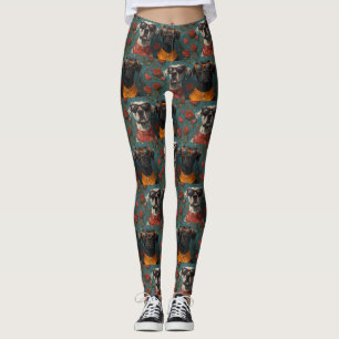 Dänischer Dogge mit Herz Rosen Valentinstag Leggings