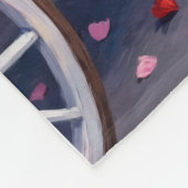 Dänischer Dogge Valentinstag Fleecedecke (Ecke)