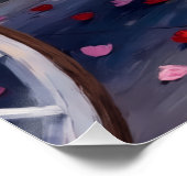 Dänischer Dogge Valentinstag Poster (Ecke)