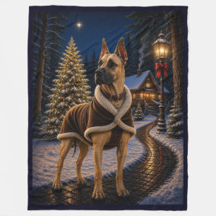 Dänischer Doggenurlaub Fleecedecke