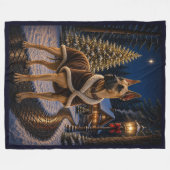 Dänischer Doggenurlaub  Fleecedecke (Vorderseite (Horizontal))