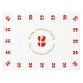 Dänischer Engel mit Blonde Haar Tischdecke (Vorderseite (Horizontal))