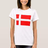 Dänischer Flaggen-T - Shirt (Vorderseite)