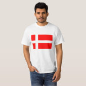 Dänischer Flaggen-T - Shirt (Vorne ganz)