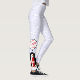 Dänischer Flaggentag Ms. Penguin Talking Leggings