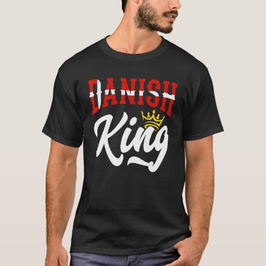 Dänischer König Dänemark Flagge T-Shirt (Vorderseite)