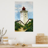 Dänischer Leuchtturm Poster (Küche)
