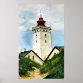 Dänischer Leuchtturm Poster (Vorne)