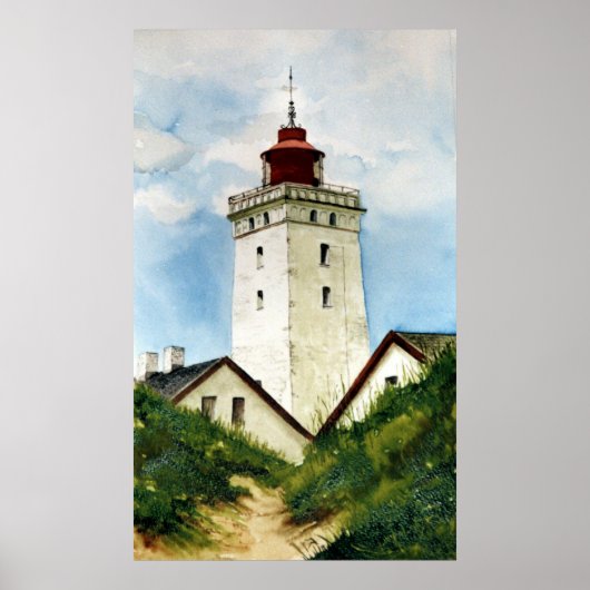 Dänischer Leuchtturm Poster (Vorne)