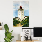 Dänischer Leuchtturm Poster (Heimbüro)