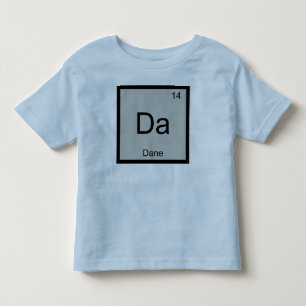 dänischer Name Chemie Element Periodensystem Kleinkind T-shirt