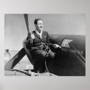 Dänischer RAF-Pilot Poster