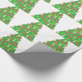 Dänischer Weihnachtsbaum Geschenkpapier (Ecke)