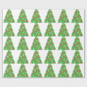 Dänischer Weihnachtsbaum Geschenkpapier (Flach)