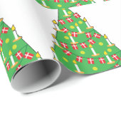 Dänischer Weihnachtsbaum Geschenkpapier (Rolleneckpunkt)