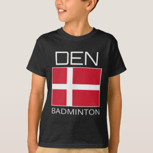 Dänisches Badminton-Team Dänischer Athlet Dänische T-Shirt