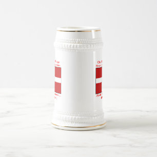 Dänisches Blut & Bier Wikinger Bierglas