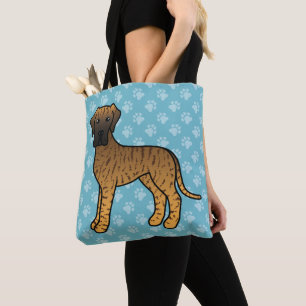 Dänisches Doggenfell Muster Cartoon Hund Tasche