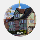 Dänisches Dorf Solvang Keramik Ornament (Hinten)