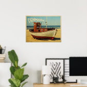 Dänisches Fischerboot Poster (Heimbüro)