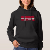 Dänisches Flag-Design Hoodie (Vorderseite)