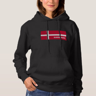 Dänisches Flag-Design Hoodie