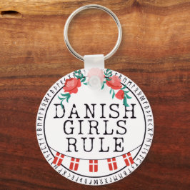Dänisches Mädchenkissen Schlüsselanhänger