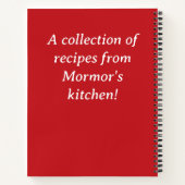 Dänisches Rezept-Buch Notizblock (Rückseite)