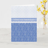 Dänisches Singrün, Imitat-Spitze, Karte (Gelbe Blume)