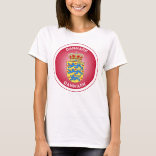 Dänisches Wappen Kreisform T-Shirt