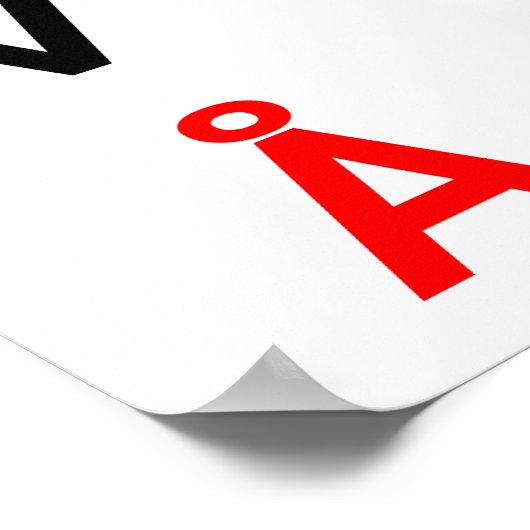 Danish Alphabet Poster (Ecke)