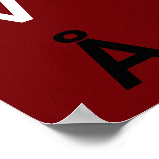 Danish Alphabet Poster (Ecke)